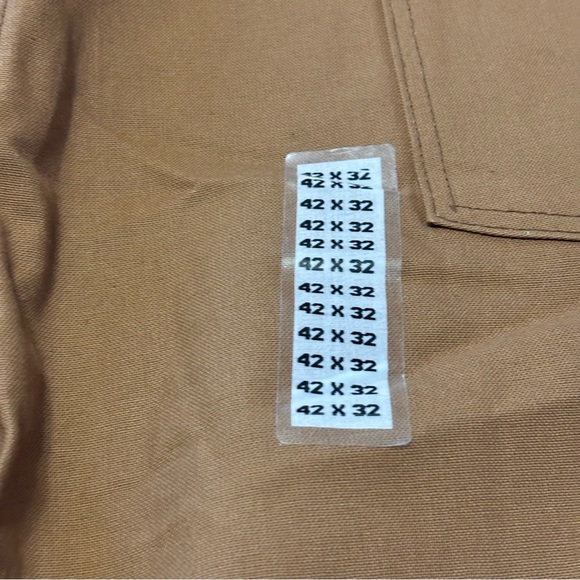 Vintage KEY Carpenter Pants 42 X 32 Brown Insulated Lined Canvas Straight NWT - Picture 3 of 9